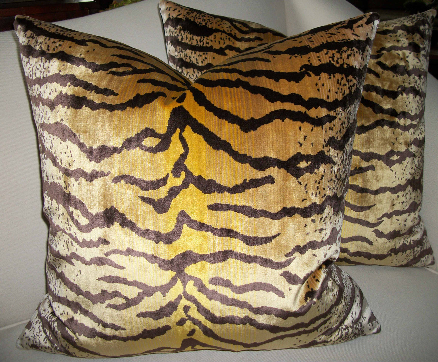 Lee Jofa Animal Print Velvet Throw Pillow (Set of 2)