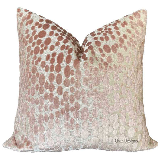 Avebury Polka Dots Velvet Reversible Throw Pillow