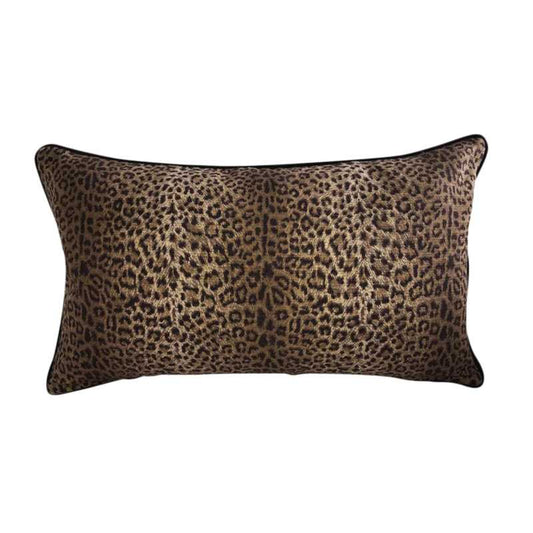 Leopard Print Cotton Accent Pillow