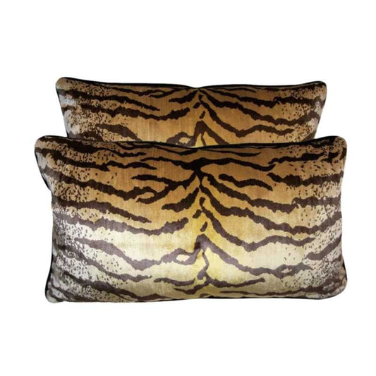 Animal Print Velvet Throw Pillow (Set of 2)