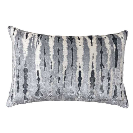 Shibori Velvet Reversible Throw Pillow