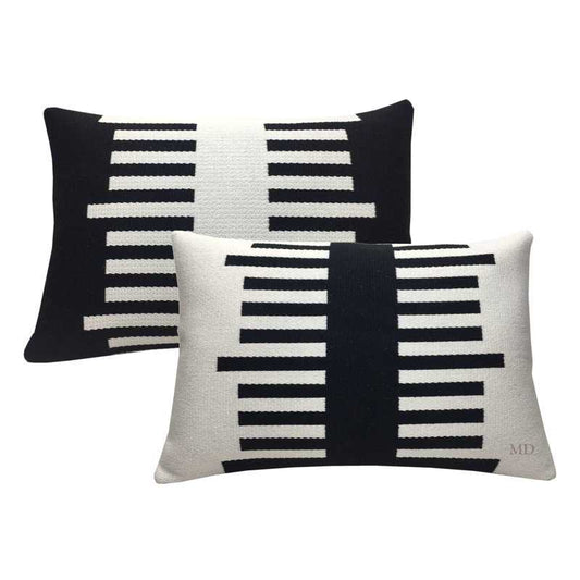 Houndstooth Cotton Accent Pillows (Set of 2)