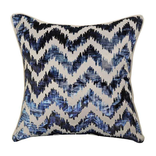 Chevron Velvet Reversible Throw Pillow
