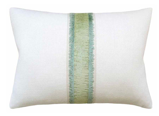 Designer Lumbar Accent Pillow - Citrone Fabric Tape
