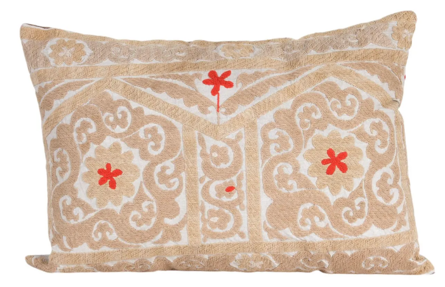 Extra Large Vintage Embroidered Samarkand Pillow