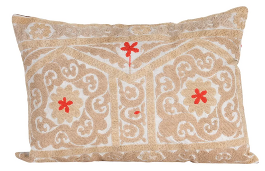 Extra Large Vintage Embroidered Samarkand Pillow
