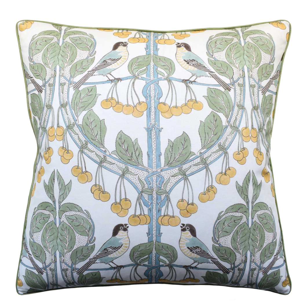 Sitano Birds Accent Pillow - Aqua