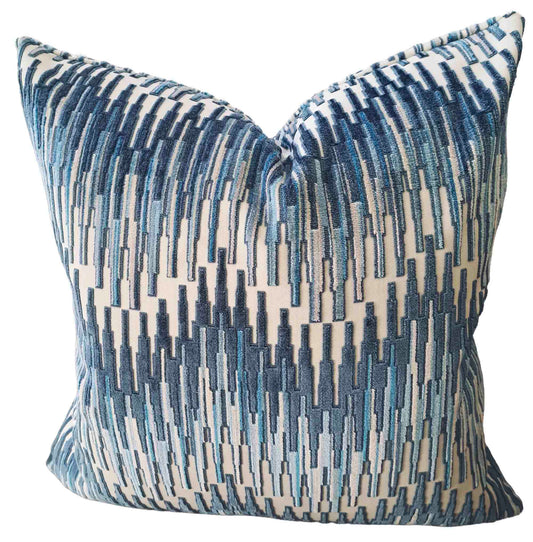 Velvet  Chevron Designer Accent Pillow