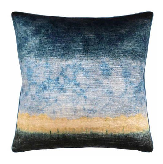 Marine Velvet Ombre Accent Pillow
