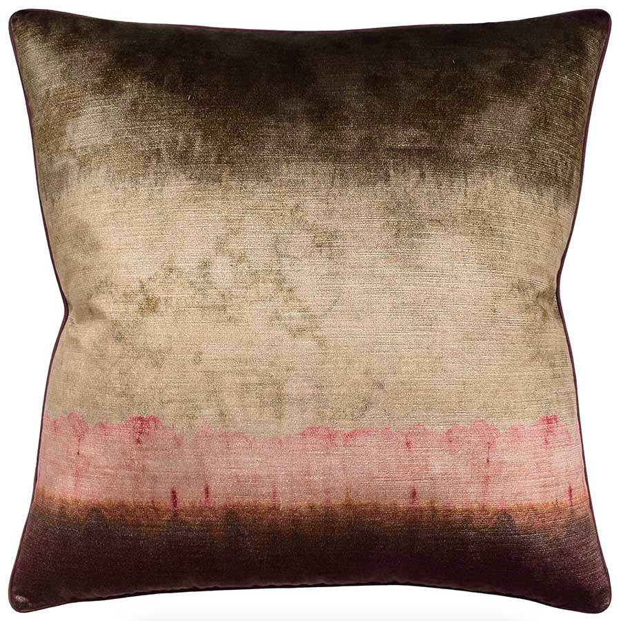 Brindle Ombre Velvet Accent Pillow