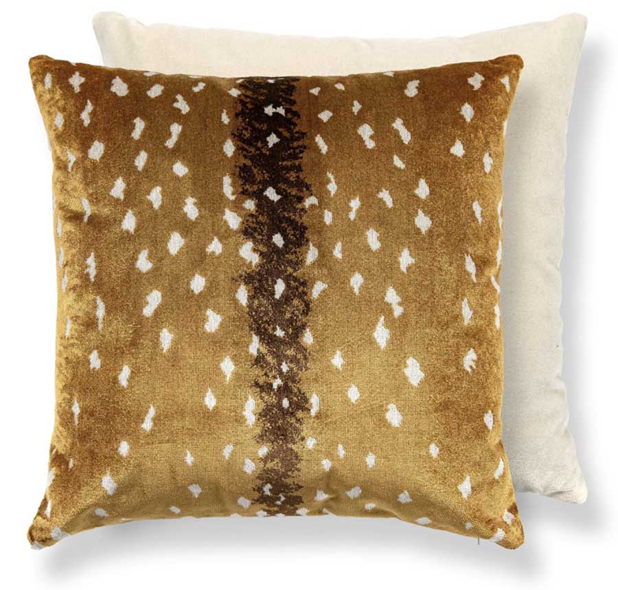 Stark Antelope Velvet Accent Pillow - Bronze