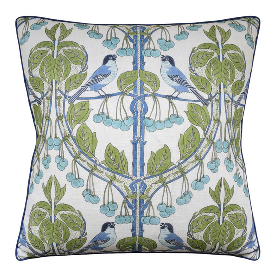Sitano Birds Accent Pillow - Green-Blue