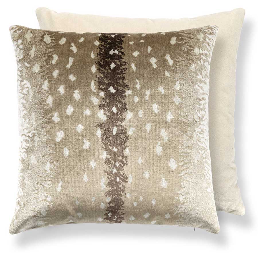 Stark Antelope Velvet Accent Pillow - Sahara