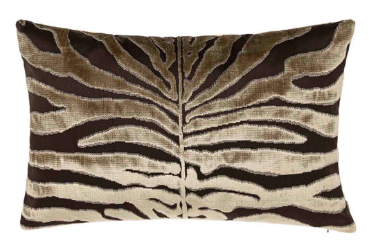 Scalamandre Silk Velvet Tiger Accent Pillow