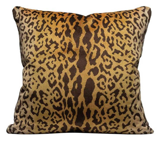 Scalamandre Leopardo Silk Velvet Accent Pillow
