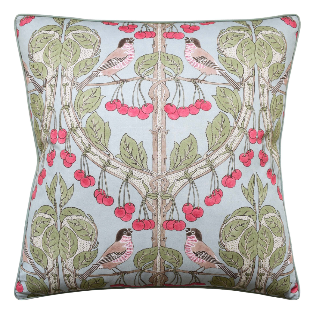 Sitano Birds Accent Pillow - Soft Blue