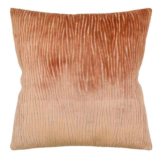 Terracotta Velvet Accent Pillow